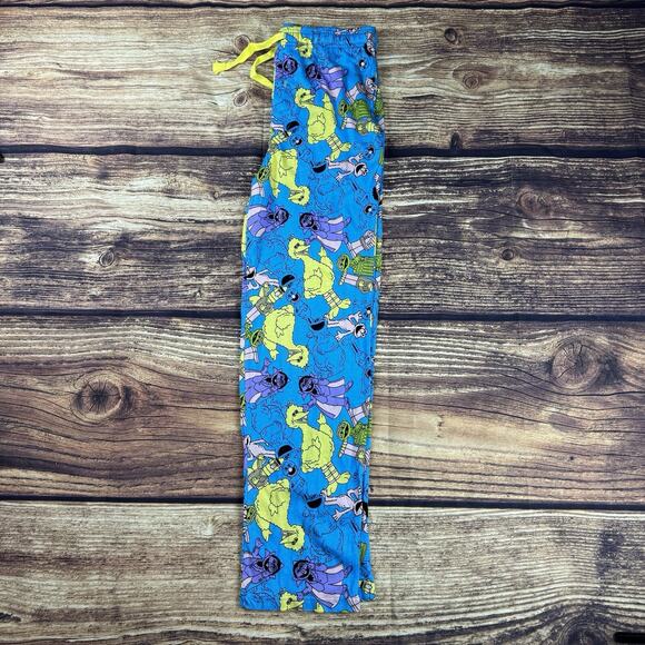 Adult Sesame Street Mens Small Pajama Lounge Sleep Pant Big Bird Ernie & Friends - Picture 3 of 4
